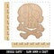 Pirate Skull and Crossbones Jolly Roger Unfinished Wood Shape Piece Cutout for DIY Craft Projects